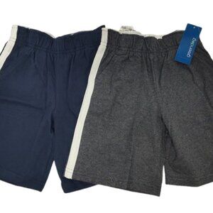 Greendog Boy's 4T 100% Cotton Shorts Lot of 2 Gray & Blue Y2K NWT